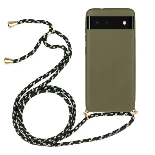 ROPE Kryt so šnúrkou Google Pixel 6 tmavozelený