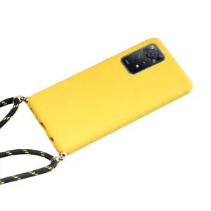 ROPE Kryt so šnúrkou Xiaomi Redmi Note 11 Pro / 11 Pro 5G žltý