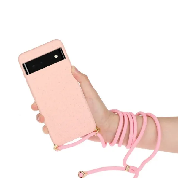ROPE Kryt so šnúrkou Google Pixel 6 Pro ružový