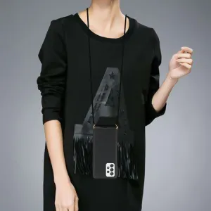 ROPE Kryt so šnúrkou Samsung Galaxy A73 5G čierny