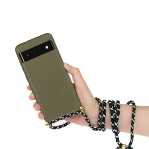 ROPE Kryt so šnúrkou Google Pixel 6 tmavozelený