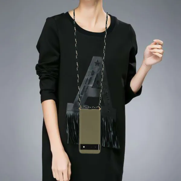 ROPE Kryt so šnúrkou Google Pixel 6 tmavozelený