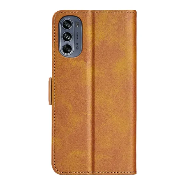SIDE Peňaženkové puzdro Motorola Moto G62 5G svetlohnedé