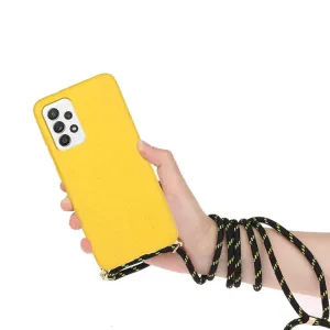 ROPE Kryt so šnúrkou Samsung Galaxy A73 5G žltý