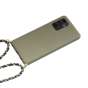 ROPE Kryt so šnúrkou Samsung Galaxy A13 tmavozelený