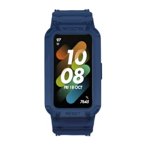 GLACIER Ochranné puzdro s remienkom Huawei Band 6 / 7 / Honor Band 6 modré