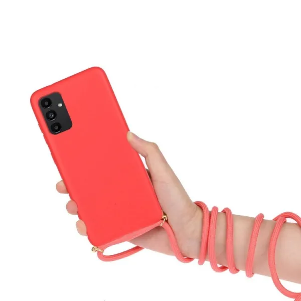 ROPE Kryt so šnúrkou Samsung Galaxy A13 červený