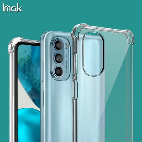 IMAK Ochranný silikónový kryt + fólia Motorola Moto G52 / G82 5G priehľadný