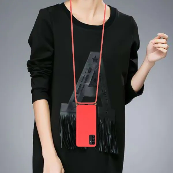 ROPE Kryt so šnúrkou Samsung Galaxy A13 červený