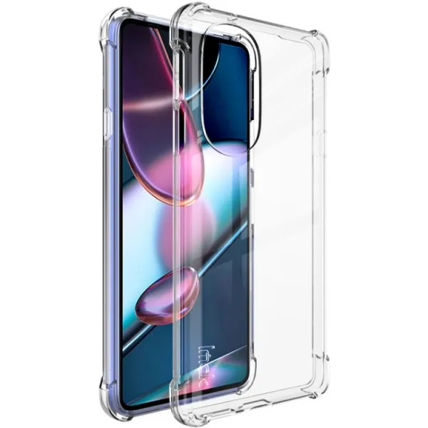 IMAK Ochranný silikónový kryt + fólia Motorola Edge 30 Pro priehľadný