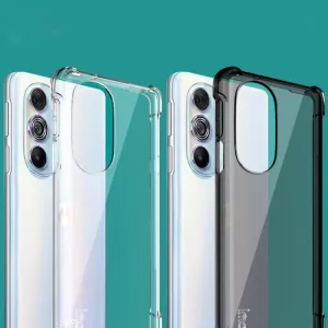 IMAK Ochranný silikónový kryt + fólia Motorola Edge 30 Pro čierny