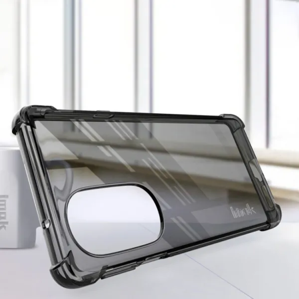 IMAK Ochranný silikónový kryt + fólia Motorola Edge 30 Pro čierny