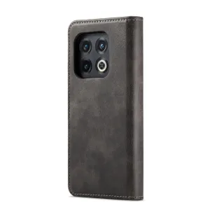 DG.MING Peňaženkový obal 2v1 OnePlus 10 Pro 5G šedý