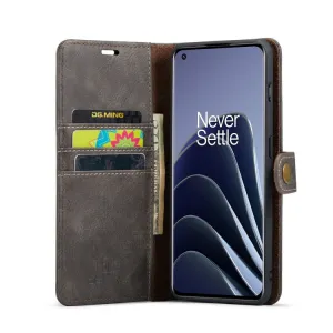 DG.MING Peňaženkový obal 2v1 OnePlus 10 Pro 5G šedý