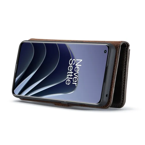 DG.MING Peňaženkový obal 2v1 OnePlus 10 Pro 5G šedý