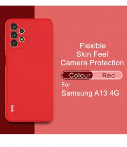 IMAK RUBBER Silikónový obal Samsung Galaxy A13 červený