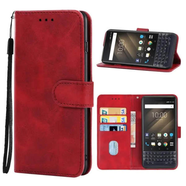 SMOOTH Peňaženkové puzdro Blackberry KEY2 červené