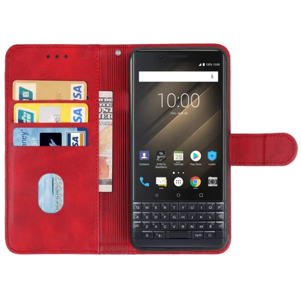 SMOOTH Peňaženkové puzdro Blackberry KEY2 červené