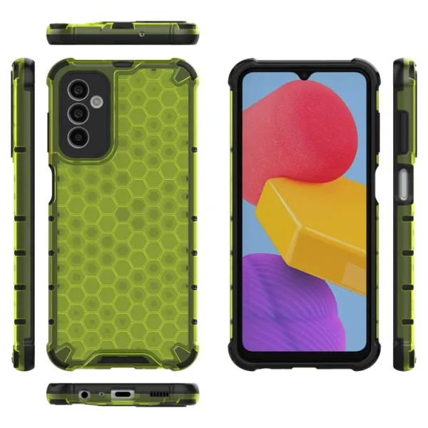 HONEYCOMB Ochranný kryt Samsung Galaxy M13 zelený