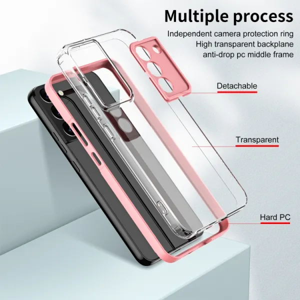CRYSTAL Ochranný kryt Samsung Galaxy S22 Plus 5G ružový