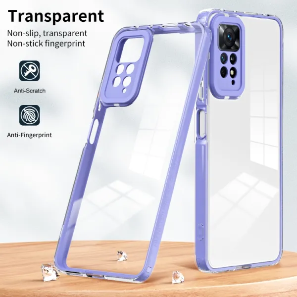 CRYSTAL Ochranný kryt Xiaomi Redmi Note 11 / Note 11S fialový