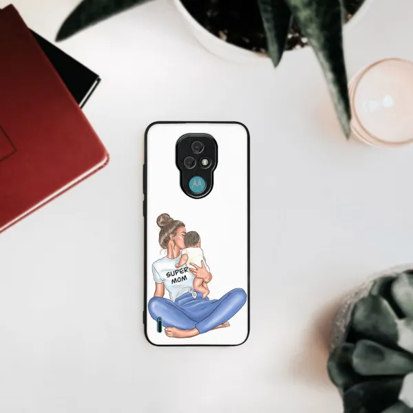 MY ART Ochranný obal Motorola Moto E7 SUPERMOM (112)