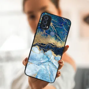 MY ART Ochranný obal Motorola Moto E30 / E40 BLUE MARBLE (141)