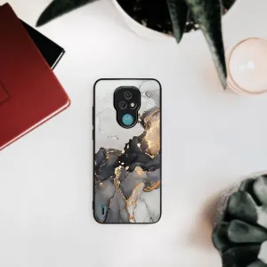 MY ART Ochranný obal Motorola Moto E7 GREY MARBLE (140)