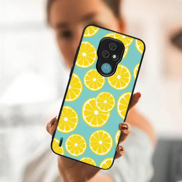 MY ART Ochranný obal Motorola Moto E7 LEMON (121)