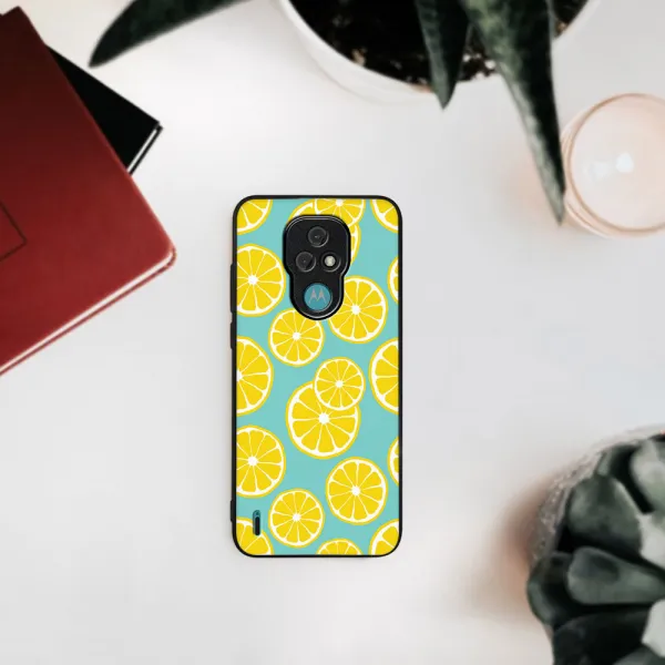 MY ART Ochranný obal Motorola Moto E7 LEMON (121)