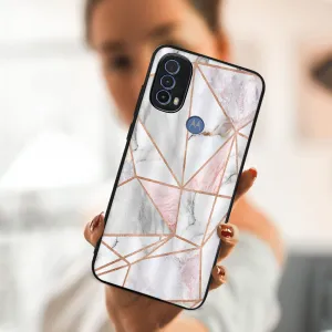 MY ART Ochranný obal Motorola Moto E30 / E40 PINK MARBLE (143)