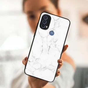 MY ART Ochranný obal Motorola Moto E30 / E40 WHITE MARBLE (144)