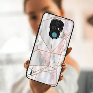 MY ART Ochranný obal Motorola Moto E7 PINK MARBLE (143)