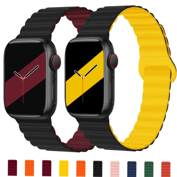 REVERSE Silikónový remienok Apple Watch Ultra 1 / 2 / 3 (49mm) / 9 / 8 / 7 (45mm) / 6 / SE / 5 / 4 (44mm) / 3 / 2 / 1 (42mm) ružový