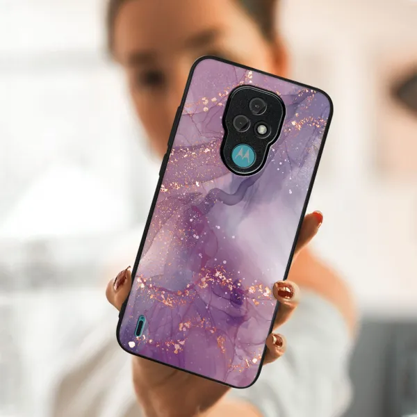 MY ART Ochranný obal Motorola Moto E7 PURPLE (148)