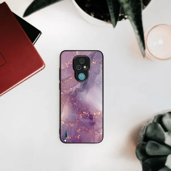 MY ART Ochranný obal Motorola Moto E7 PURPLE (148)