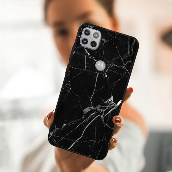 MY ART Ochranný obal Motorola Moto G 5G BLACK MARBLE (142)