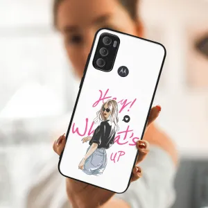 MY ART Ochranný obal Motorola Moto G60 WHATSUP (132)