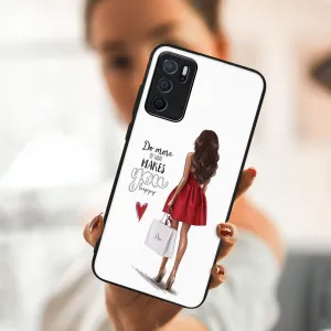 MY ART Ochranný obal  Oppo A16 / A16s RED DRESS (137)