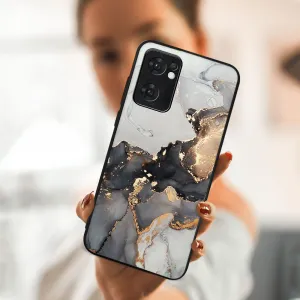 MY ART Ochranný obal Oppo Reno7 5G GREY MARBLE (140)