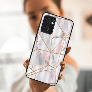 MY ART Ochranný obal Oppo Reno7 5G PINK MARBLE (143)