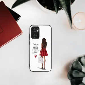 MY ART Ochranný obal Oppo Reno7 5G RED DRESS (137)