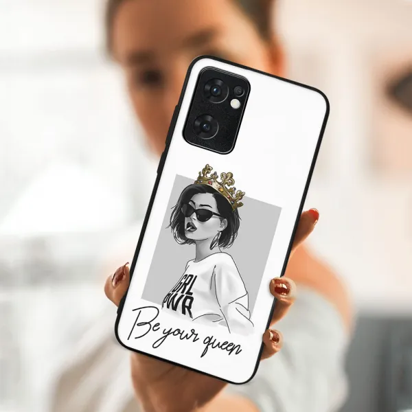 MY ART Ochranný obal Oppo Reno7 5G QUEEN (139)