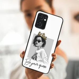 MY ART Ochranný obal Oppo Reno7 5G QUEEN (139)