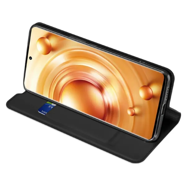 DUX Peňaženkový kryt Vivo X80 Pro čierny