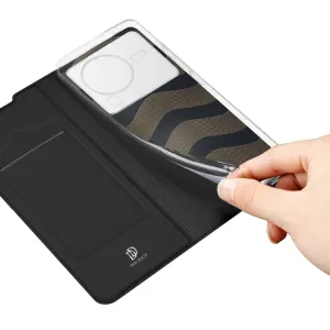 DUX Peňaženkový kryt Vivo X80 Pro čierny