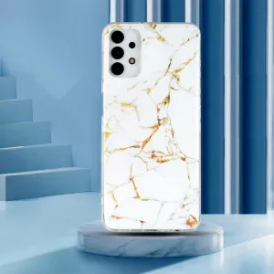 IMD MARBLE Ochranný kryt Samsung Galaxy A13 WHITE