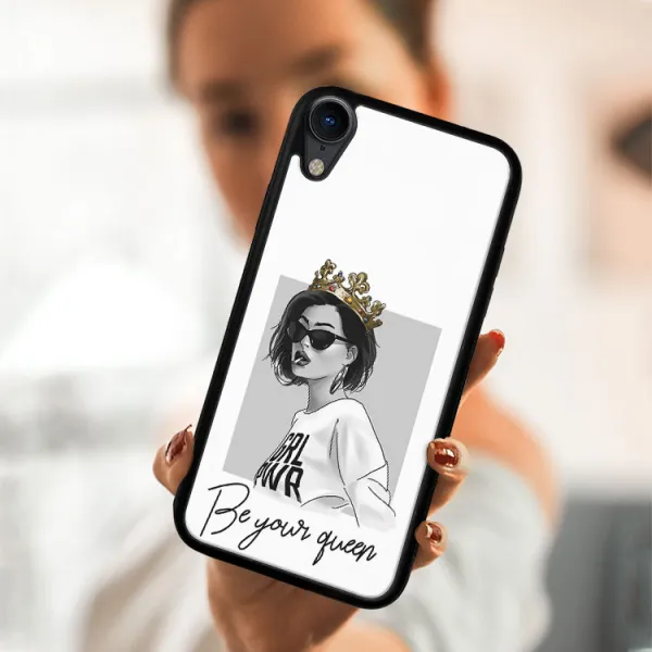 MY ART Ochranný obal Apple iPhone XR QUEEN (139)