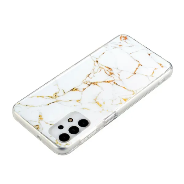 IMD MARBLE Ochranný kryt Samsung Galaxy A13 WHITE