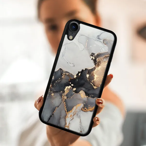 MY ART Ochranný obal Apple iPhone XR GREY MARBLE (140)
